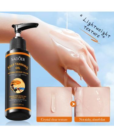 Moisturizing Tanning Oil - Hydrating Tan Enhancer Quick Drying Body Oil for a Natural Copper Glow | 3.52 oz/100 mL - Buy Online on GoSupps.com