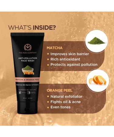 Shop The Man Company De-tan Naturally Combo | Anti Pollution Face Wash De-tan Cream & Pack for Brightening & Moisturizing - Set of 3 (White) - International Shipping Available - Buy Online on GoSupps.com
