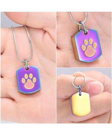 Personalized Memorial Jewelry - Custom Photo & Text Dog Ash Necklace | Pet Urn Necklace for Ashes - Buy Online on GoSupps.com