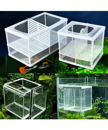2 Pcs Nylon Mesh Aquarium Fish Fry Hatchery Isolation Box with Board - Buy Online on GoSupps.com