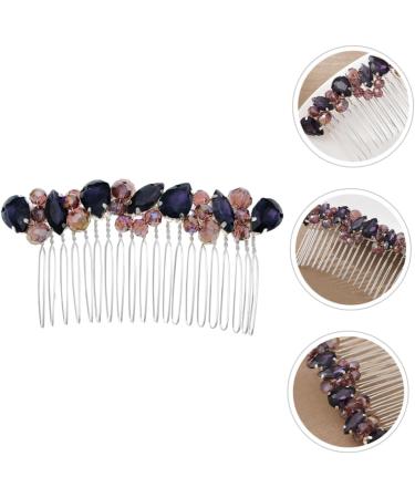 DOITOOL real hair side fringe wedding hair accessories for brides wild comb headgear hair Hair up hair combs European and American Hair piece diamond diamond hair accessories - Buy Online on GoSupps.com