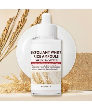 Korean Skin Care Peeling Ampoule Black&White Rice Face and Body Scrub Exfoliating scrub Dead Skin Cell Remover 30ml 2packs - Buy Online on GoSupps.com