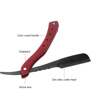 Syh & Aqye Professional Straight Edge Razor - Portable Zinc Alloy Travel Razor for Men (Black) - Manual Razor Without Blade - Buy Online on GoSupps.com