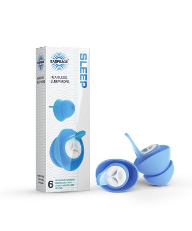 EARPEACE Sleep Earplugs - Comfortable Ear Plugs for Sleeping - Noise Reduction Ear Plugs for Sleep Standard Size