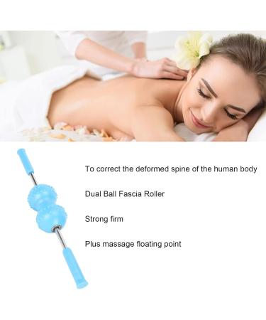 Fascia Muscle Roller - Dual Ball Deep Tissue Massage for Pain Relief | Perfect for Legs & Neck - Buy Online on GoSupps.com