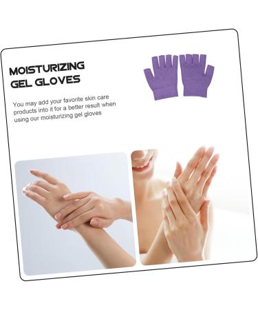 Healeved 1 Pair Gel Moisturizing Gloves Hand Lotions Lotion for Men Retaining Gloves Men Lotion Overnight Moisturizing Gloves Cotton Gloves for Men Dipping Purple Daily Use Miss Hand Gloves 15x11cm - Buy Online on GoSupps.com