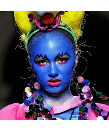 Go Ho Blue Face Body Paint 2.1 oz | Water-Based Makeup for Airbrush Special FX Cosplay & Halloween - Buy Online on GoSupps.com