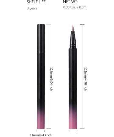  Erinde Erinde Pink Glitter Liquid Eyeliner Liquid Glitter Pencil Sparkling Eye Makeup Waterproof Long-Lasting Glitter Eyeliner #Pink - Buy Online on GoSupps.com