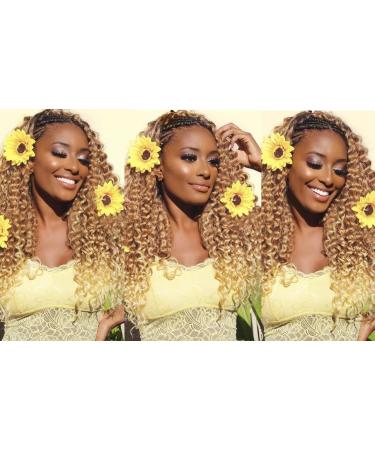 GoGo Curl Crochet Hair 18inch Ombre Deep Wave Synthetic Twist Braid Extensions (6 Packs, 27/613) - Buy Online on GoSupps.com