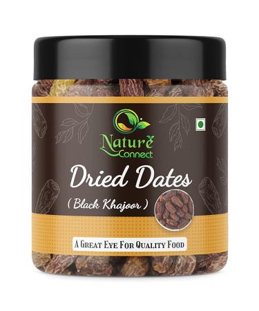 Nature Connect Khajoor Dry Black Dates - 250 gms. Sukha Khajoor (Kala Chuara) Khajur Dry Fruit Khajoor Dates_Packing May Vary