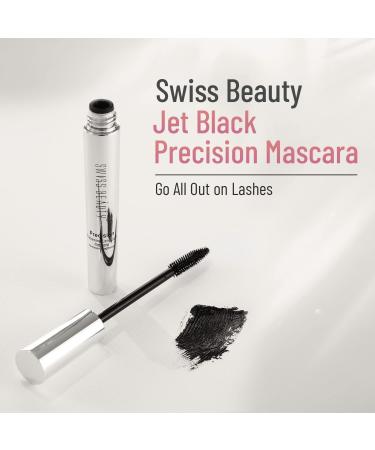 Sw'iss-beauty Waterproof Volume Mascara | Smudge Proof Curling Mascara For Eye Makeup | Jet Black 8.5Ml (0.28 Fl Oz) - Buy Online on GoSupps.com