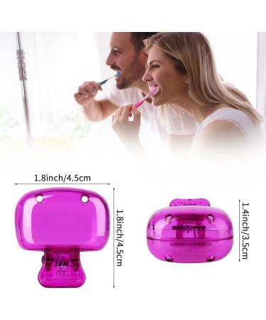 Eaezerav 4 Pack Toothbrush Covers - Travel Toothbrush Protectors in Yellow, Purple, Pink & Grey - Buy Online on GoSupps.com