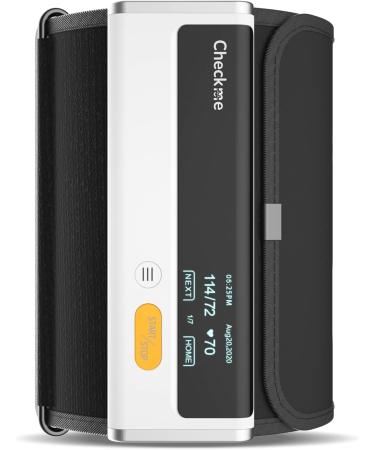 Checkme Bluetooth Blood Pressure Monitor for Home Use Wireless BP Cuff Automatic Upper Arm Machine Portable Digital BP Monitor with 50 BP Readings Unlimited Data Stored in APP for iOS & Android