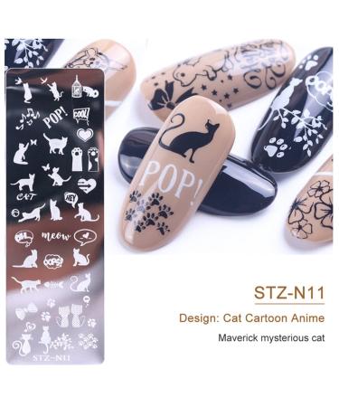French Nail Stamp Template Kit with 1 Stamper & 2 Clear Jelly Silicone Plates - Easy DIY Nail Art Designs - Pink - Buy Online on GoSupps.com