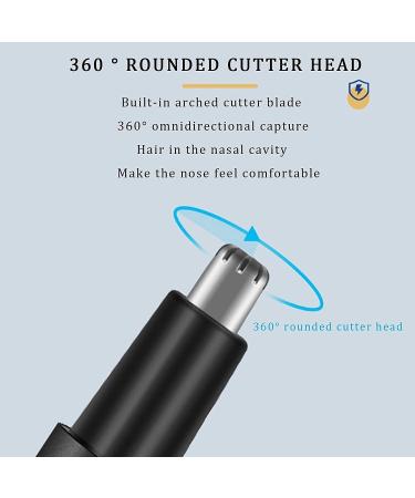 USB Rechargeable Nose Hair Trimmer & Facial Hair Remover - Electric Eyebrow Trimmer with 360 Cutter for Easy Grooming & Cleansing - Buy Online on GoSupps.com