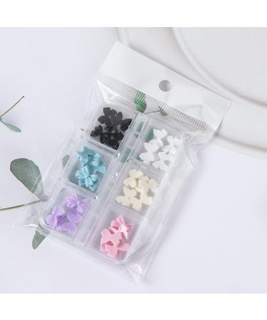30 3D Nail Art Decorations 3D Bows Nail Colorful Bowknot Nail Accessories For Nail Art Designs DIY Crafting Bows Nail - Buy Online on GoSupps.com