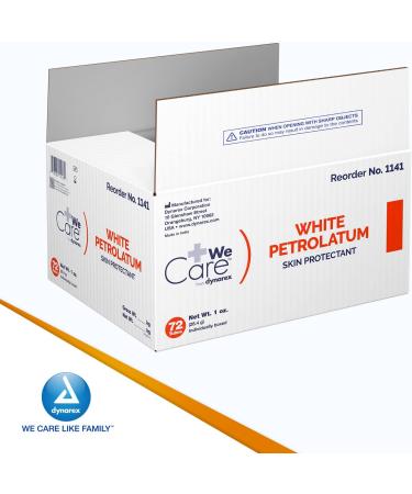 72-Count Dynarex White Petrolatum Petroleum Jelly Tubes for Dry, Cracked Skin - Soothing Relief for Minor Irritations - 1 oz - Buy Online on GoSupps.com