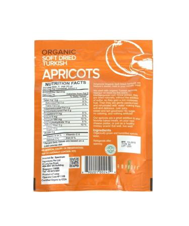 Organic Soft Dried Apricots - 6 oz | Premium Quality Amphora Fruit - Buy Online on GoSupps.com