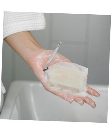 Healeved 8pcs Soap Mesh Bag Sisal Soap Pouch Face Cleaning Net Exfoliating Net Bag Face Scrubber Fabric 14x10cm Dark Grey - Buy Online on GoSupps.com