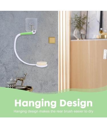 LYIGEOL 27.5 Back Bath Brush with Long Curved Handle - U-Shaped Body Scrubber for Elderly, Disabled, Post-Surgery, Limited Mobility - Buy Online on GoSupps.com