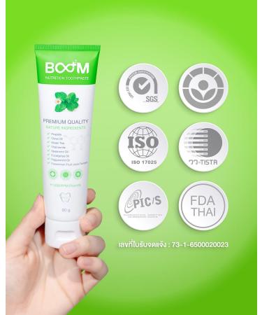 Shop Boom Nutrition Toothpaste | Nutritional Extracts & Essential Oils for a Healthier Smile - International Shipping Available - Buy Online on GoSupps.com