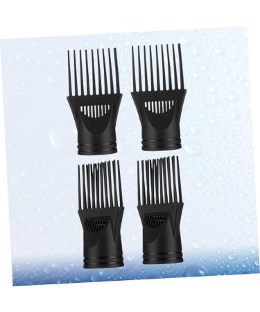 FRCOLOR Hair Dryer Diffuser Set - 4pcs Universal Comb Attachments for Blow Dryer - Afro Comb & Nozzles - Perfect Hair Straightener Replacement - Black - Buy Online on GoSupps.com