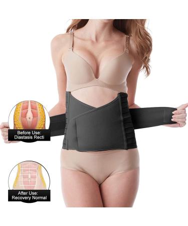 TIRAIN 3-in-1 Postpartum Belly Band | C-Section Recovery Belt XL Black - Buy Online on GoSupps.com