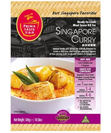 Prima Taste Singapore Curry Sauce Kit, 11.30 Ounce (Pack of 4)