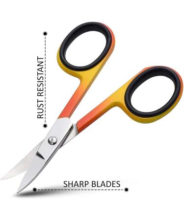 YSCARE Curved Stainless Steel Cuticle Nail Scissors for Manicure & Pedicure - Multi-Use Grooming Tool - Buy Online on GoSupps.com
