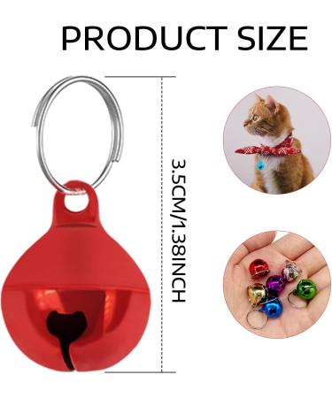 BLMHTWO 24PCS Cat Dog Collar Bells Cat Bells Collar Charms with Keyrings Colorful Pet Collar Bells Kitty & Puppy Loud Bell Pendant for Dog Cat Collar DIY Craft Decoration(Assorted Color) - Buy Online on GoSupps.com