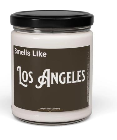 9 oz Scented Candle - Smells Like Los Angeles - Choose from 7 Unique Scents - Natural Soy Wax Candle - Great Gift Idea - Hand-Poured Eco-Friendly (Christmas Warmth)