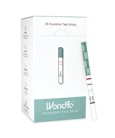 Wondfo Ovulation Test Strips 25 pack - Rapid Test Detection for Home Self-Checking Urine Test Simple Accurate and Reliable 1 count (Pack of 25)