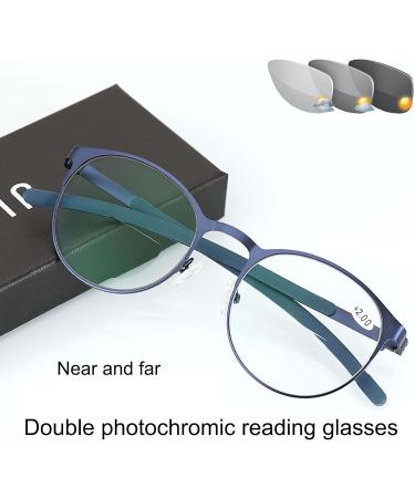 JHDXL Stylish Blue Reading Glasses +1 | Computer Readers with Spring Hinges for Clear Vision - Buy Online on GoSupps.com