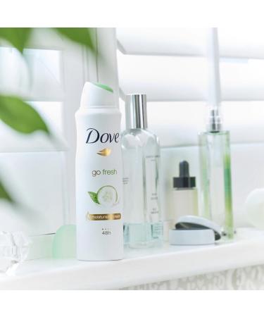 Dove Antiperspirant 48 Hours Body Spray - Go Fresh Cucumber & Green Tea Deodorant 150 ML | International Shipping Available - Buy Online on GoSupps.com