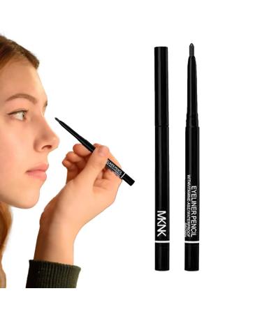 Colored Eyeliner Pencil Eye Shadow Pencils Eyeliner Pens | Anti-Sweat Under Eye Eyeliner Pencil Automatic Rotation Eyeliner Eye Makeup for Black