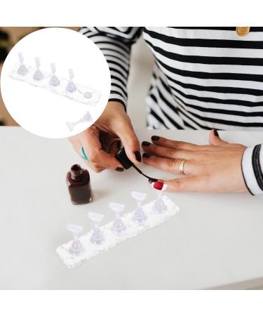 FOMIYES Acrylic Nail Display Stand Set of 2 Nail Tip Practice Holder Magnetic Mount DIY Fingernail Stand for Manicure Nail Art Training - Buy Online on GoSupps.com