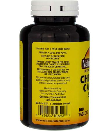 Nature's Blend Chewable Calcium 500 mg 100 Tablets (Pack of 7) - Buy Online on GoSupps.com
