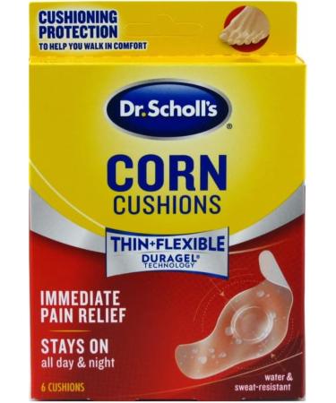 Dr. Scholl's Corn Cushions Duragel 6 Count (3 Pack) - Fast Relief for Corn Pain - Buy Online on GoSupps.com