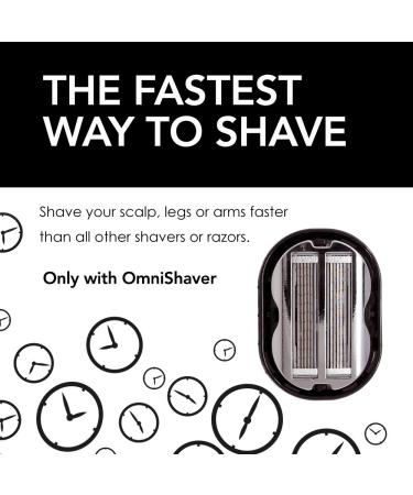 Deluxe Omnishaver Kit - Fastest Head Legs & Body Shaving | Eco-Friendly Alternative to Disposable Razors | Self-Cleaning with Shave Butter & Replacement Cartridge - Buy Online on GoSupps.com