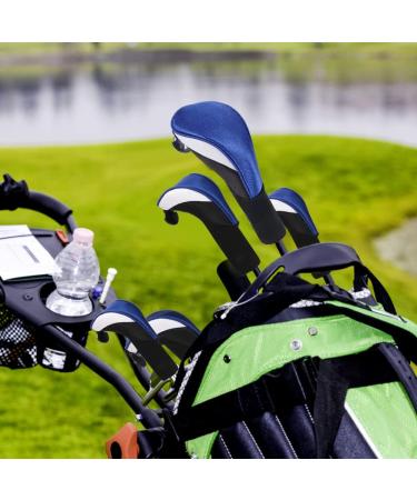 Lybile Golf Club Head Covers Set - 4Pcs Long Neck Mesh Headcovers with Interchangeable No. Tags in Blue - Buy Online on GoSupps.com