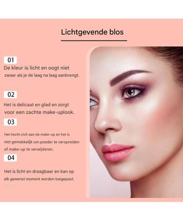 Mppchhn Face Blush Blush Makeup for Cheeks Long Lasting Shine Beauty Products Highly Concentrated Cosmetics For All Skin Tones Women Travel Makeup Nude - Buy Online on GoSupps.com