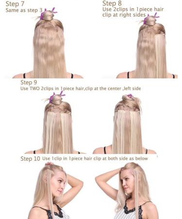 Clip-In Extensions Like Real Hair 6 Pieces 61 cm Hair Extensions with Clips 6 Wefts 16 Clips for Complete Hair Extensions Straight Hair Extensions for Women (27/613) - Buy Online on GoSupps.com