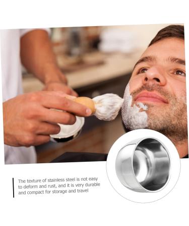 Wooneky Stainless Steel Shaving Bowl Set - Durable Men s Soap Foam Containers for Hairdressing & Grooming - Buy Online on GoSupps.com