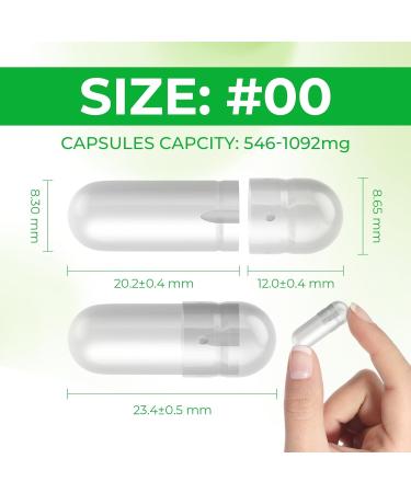 Buy Empty Vegan Capsules Size 00 - 100 Count | DIY Capsule Filling | Antaijn - Buy Online on GoSupps.com