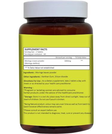 HERBAL HILLS Neem Leaf Powder and Moringa Tablets Shigru Pack of 2 Combo - Buy Online on GoSupps.com