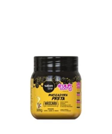 Salon Line - Linha ToDeCacho - Mascara Matizadora Preto 300 Gr - (WithCurls (Mask) Collection - Black Brassiness Mask Control Net 10.58 Oz)
