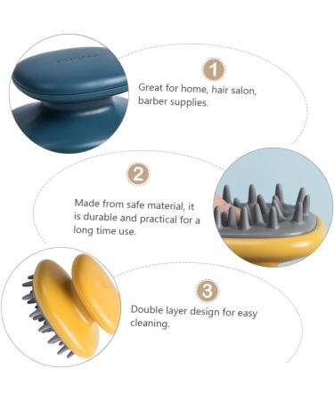 Skisuno Silicone Massage Curb Air Cushion Ridge Hairbrush - Ultimate Scalp Cleaning & Shampoo Massage Device - Buy Online on GoSupps.com