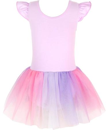 Girls Unicorn Ballet Leotard with Tutu | Purple Unicorn Dance Dress 4-5T - Buy Online on GoSupps.com