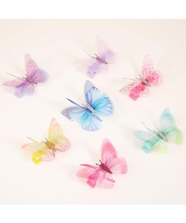Geosar 20-Piece Colorful Butterfly Hair Clips for Kids & Women | Glitter Hair Accessories for Carnival - Buy Online on GoSupps.com