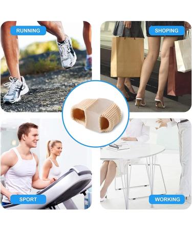 2 Pairs Soft Breathable Toe Separator Sleeves with Gel Spacer for Big Toe Alignment and Pain Relief - Hammer Toe Corrector for Bunions and Overlapping Toes (Size S) - Buy Online on GoSupps.com